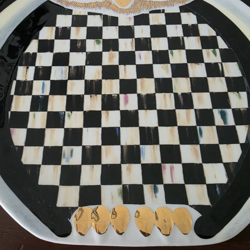 MacKenzie-Childs Courtly Owl Platter - Picture 5 of 5